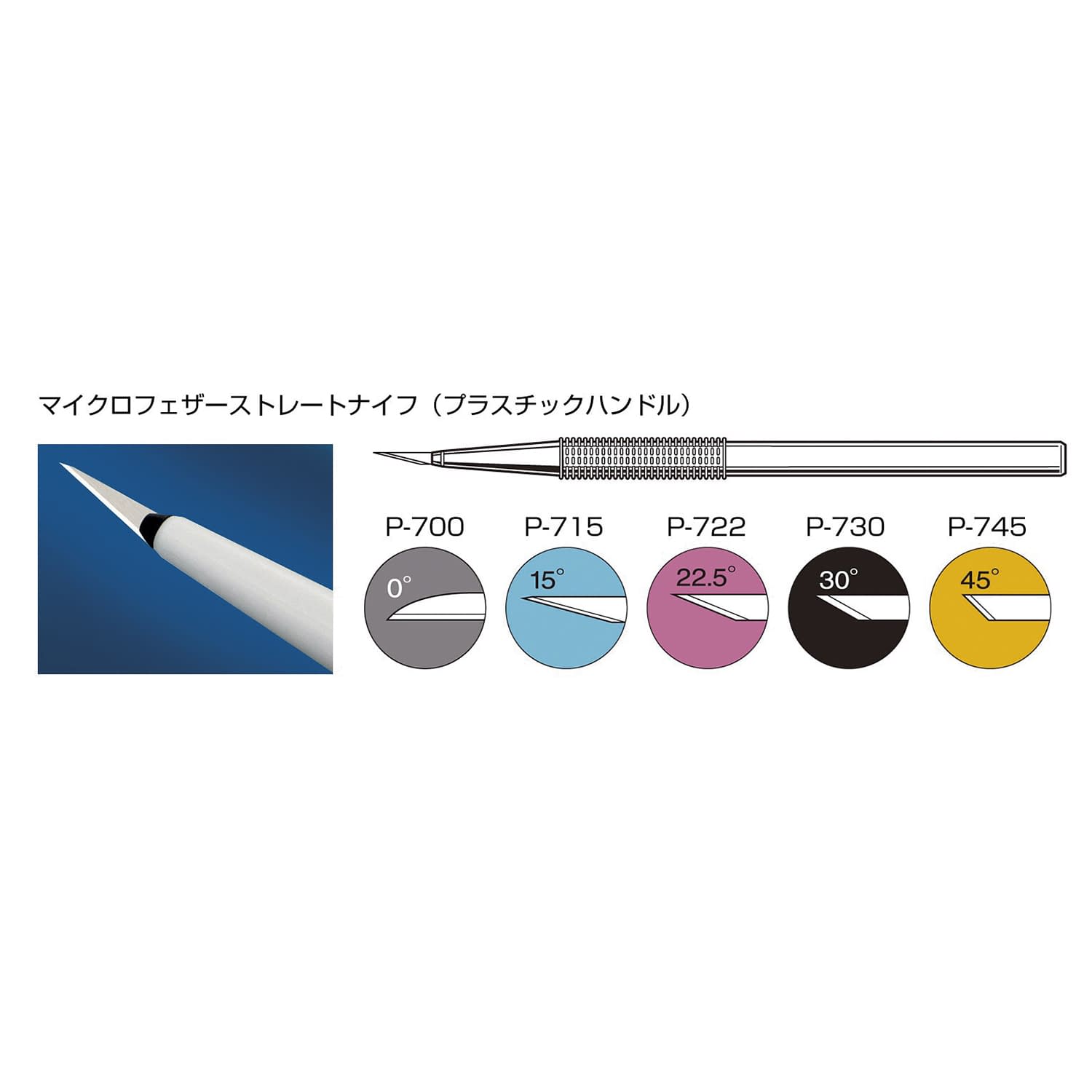 (23-6060-01)マイクロフェザープラスチックハンドル P-715(5ﾎﾝｲﾘ) ﾏｲｸﾛﾌｪｻﾞｰﾌﾟﾗｽﾁｯｸﾊﾝﾄﾞ(フェザー安全剃刀)【1箱単位】【2019年カタログ商品】