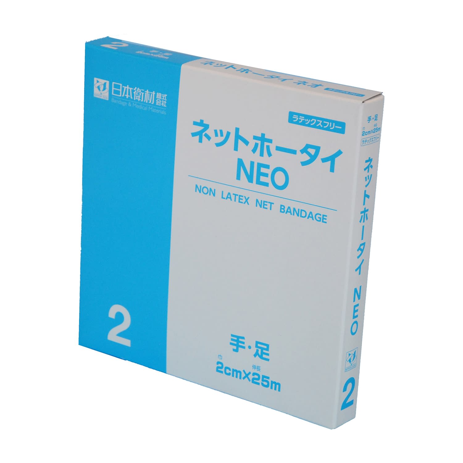 (24-7609-01)ネットホータイＮＥＯ　２号NE-2612(2.0CMX25M) ﾈｯﾄﾎｰﾀｲNEO2ｺﾞｳ(日本衛材)【1巻単位】【2019年カタログ商品】