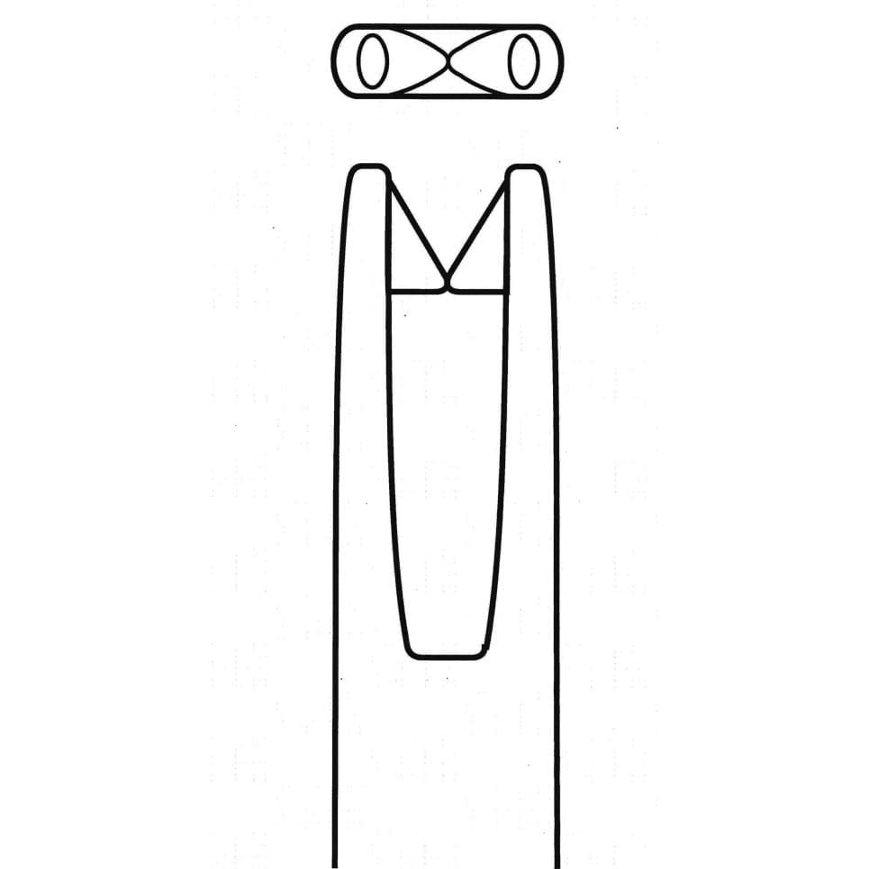 エルプ外科強弯丸針(バネ穴) No.10 25-3418-10 秋山製作所 NO.10(10イリ)AFR10D