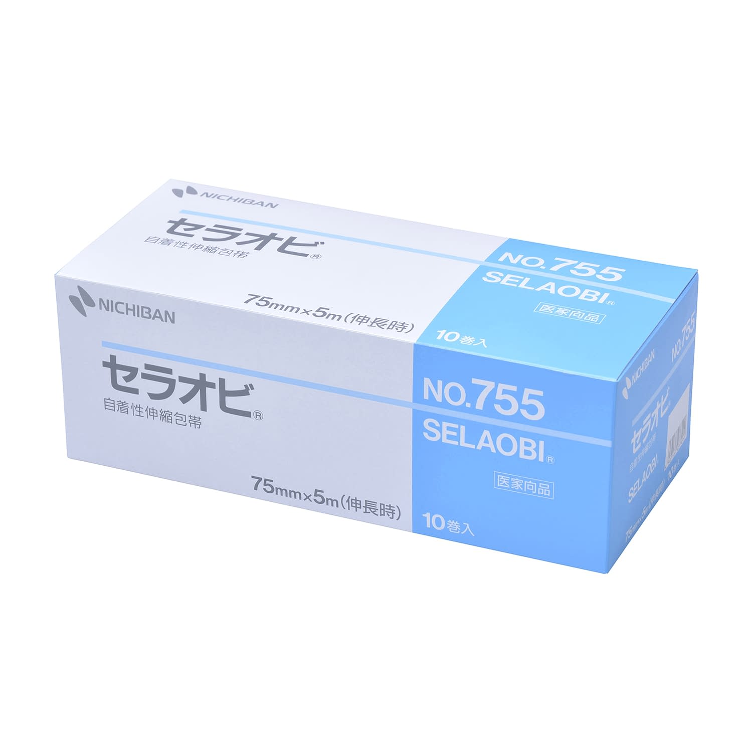 (07-3380-04)セラオビＮｏ．７５５ SLB755(75MMX5M)10ｶﾝ ｾﾗｵﾋﾞ(ニチバン)【1箱単位】【2019年カタログ商品】