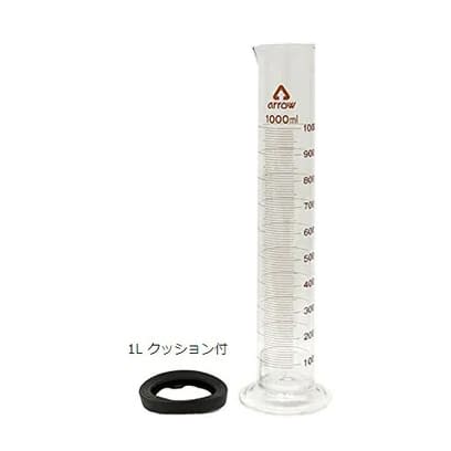 メスシリンダー(ガラス製) 08-2500-10 アロー 1000ML