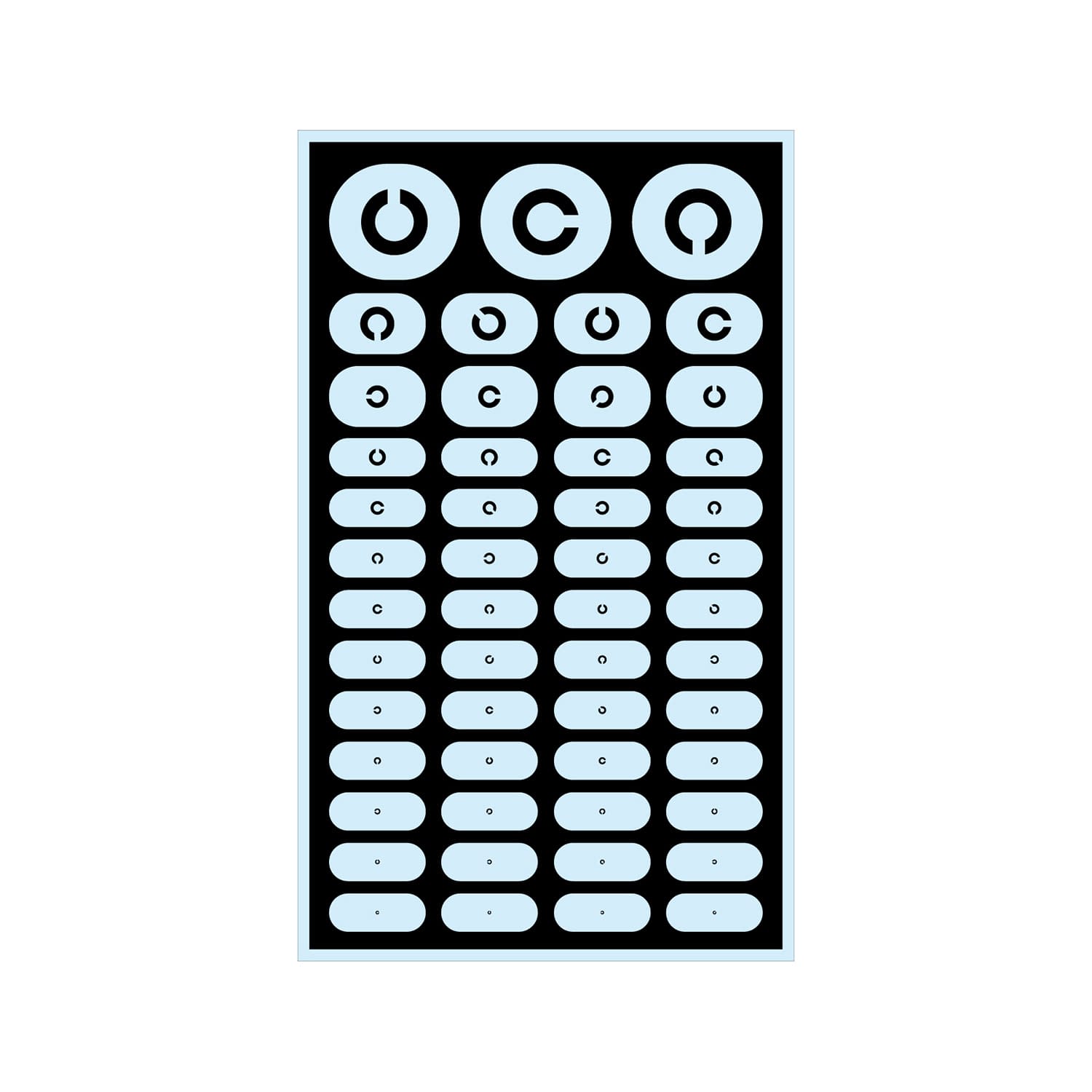 (24-3181-01)ＬＥＤ式視力検査器（スタンド式５ｍ用 RC-90A-5(8ﾎｳｺｳ) LEDｼｷｼﾘｮｸｹﾝｻｷｽﾀﾝﾄﾞｼｷ【1台単位】【2019年カタログ商品】