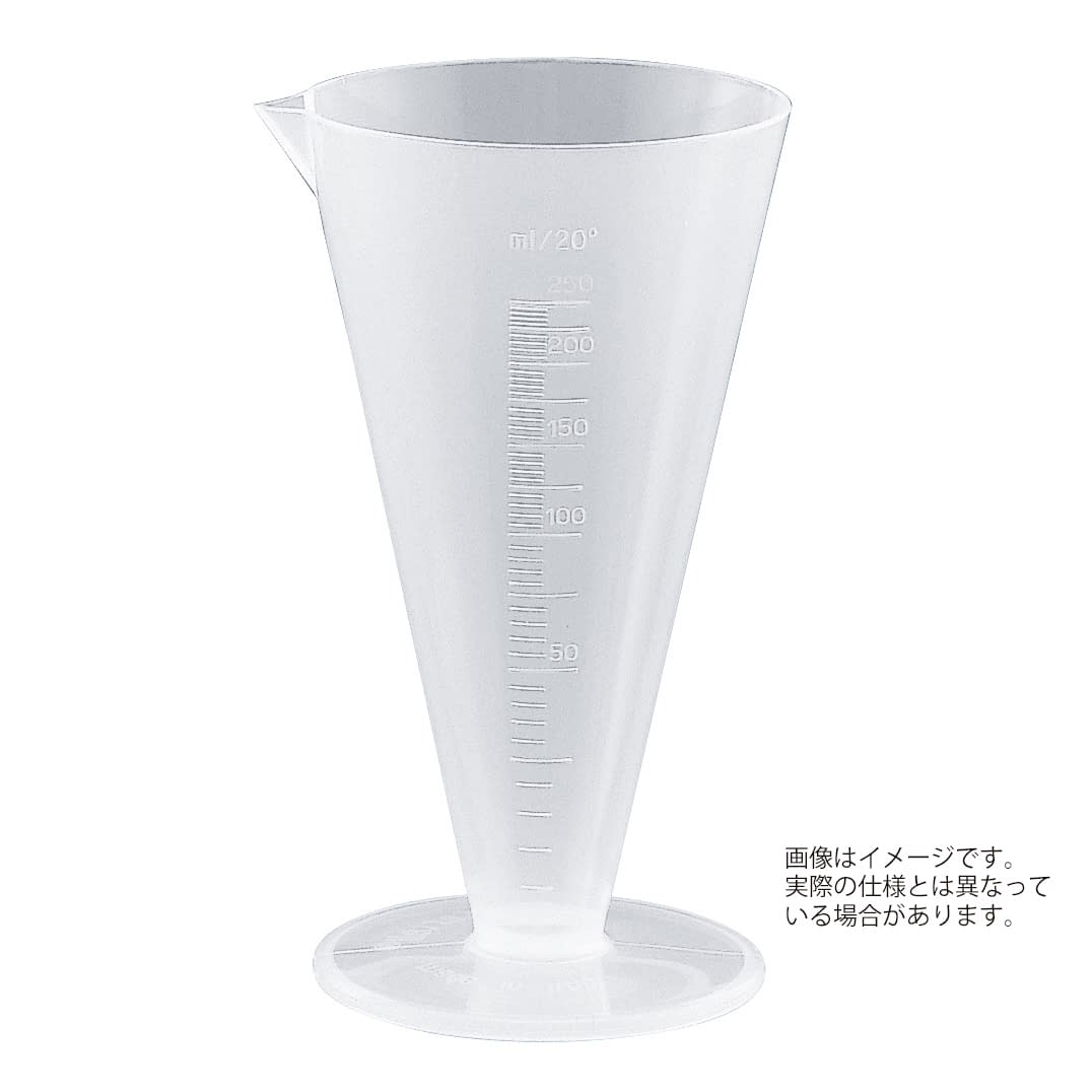 (24-6873-03)液量計（ＰＰ製）円錐型 425(1000ML) ｴｷﾘｮｳｹｲ(PP)ｴﾝｽｲｶﾞﾀ【1個単位】【2019年カタログ商品】